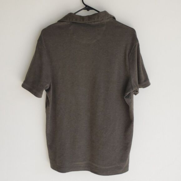 Tahari Short Sleeve Pocket Polo Shirt Mens Large Green 0372 - Picture 8 of 8